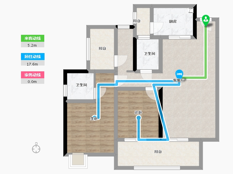 四川省-成都市-百悦城-84.00-户型库-动静线