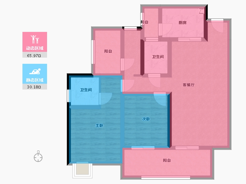 四川省-成都市-百悦城-84.00-户型库-动静分区