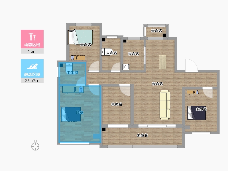 山东省-济宁市-幸福里小区-108.57-户型库-动静分区