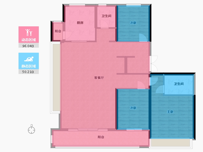 山东省-青岛市-和达上城-133.00-户型库-动静分区