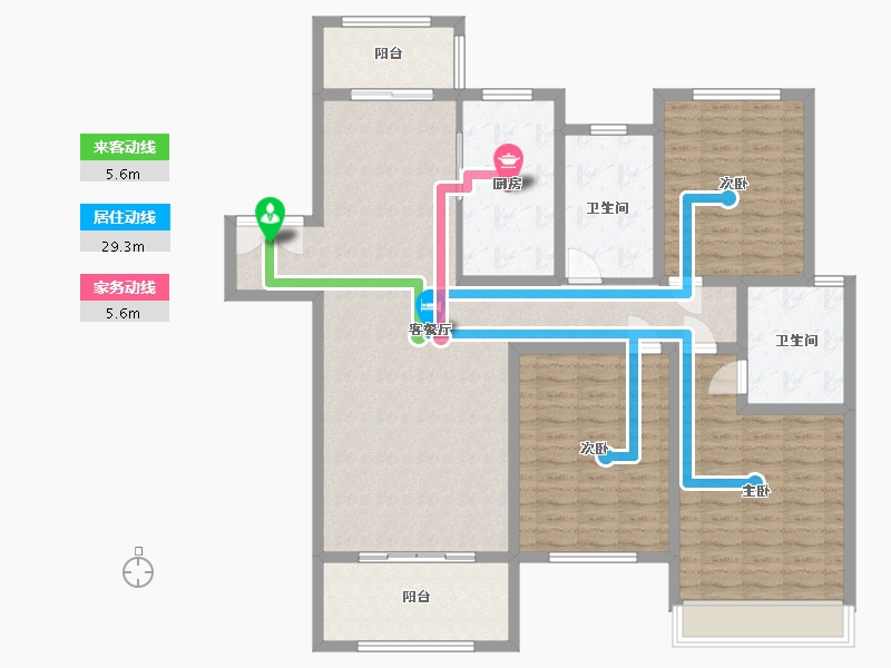 河南省-周口市-太康建业城-135.01-户型库-动静线