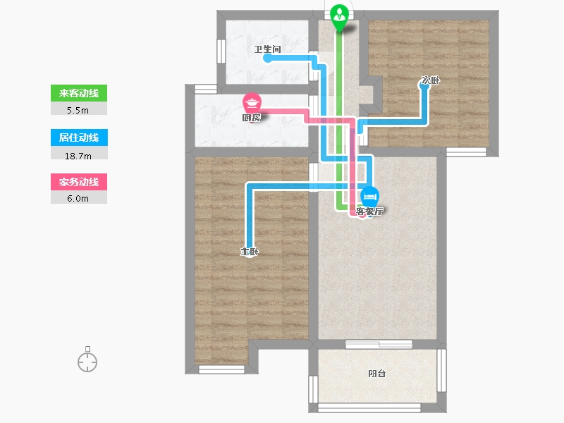 湖北省-武汉市-锦绣长江四期-63.00-户型库-动静线