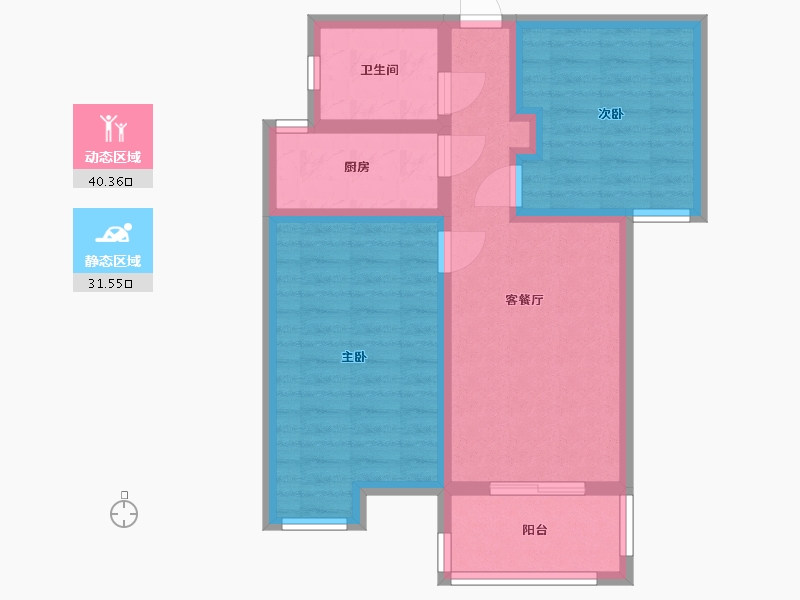 湖北省-武汉市-锦绣长江四期-63.00-户型库-动静分区