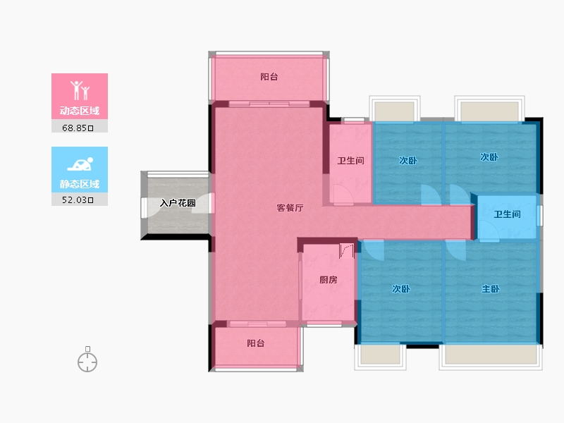 广东省-广州市-英德仁兴城市花园-114.44-户型库-动静分区