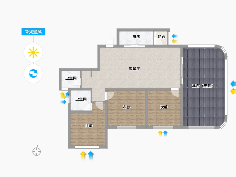 四川省-宜宾市-江山十里-123.81-户型库-采光通风