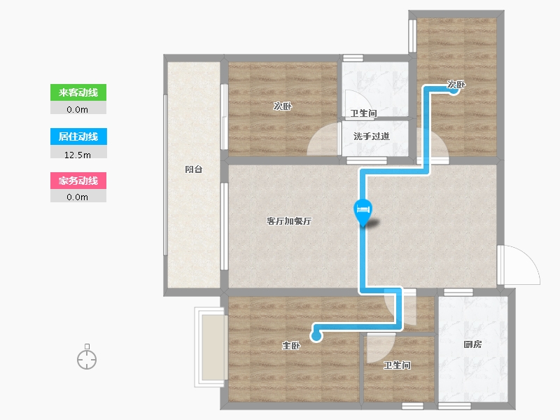 云南省-昆明市-中骏天誉-77.48-户型库-动静线