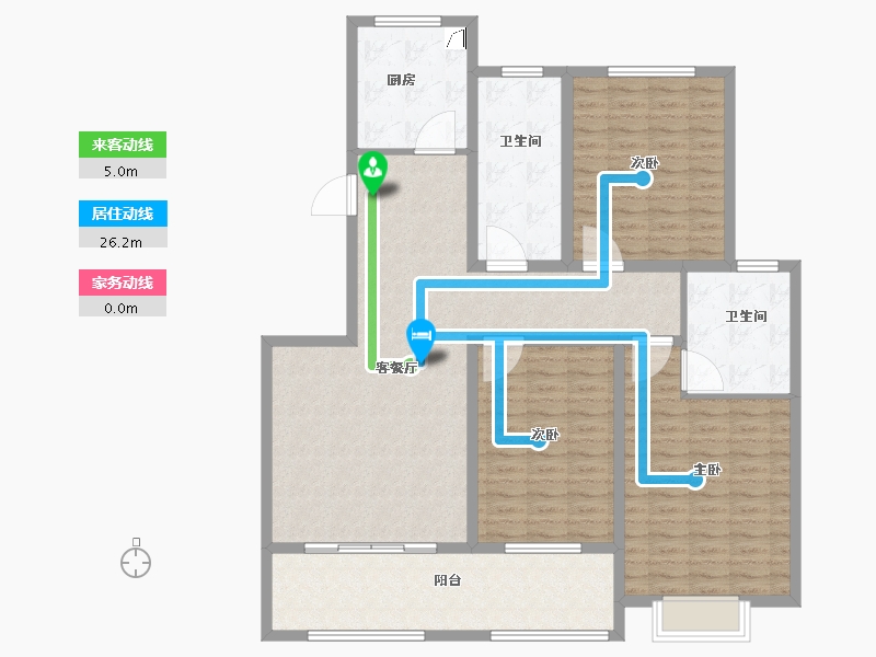 河北省-衡水市-尚品福苑-135.01-户型库-动静线