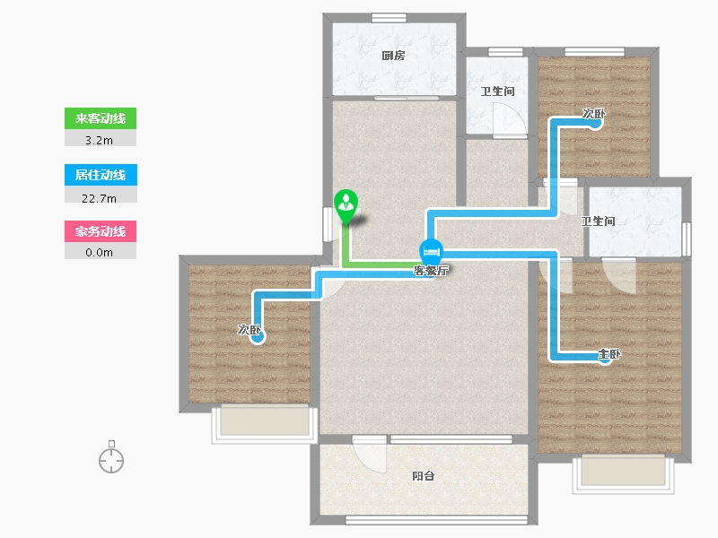 山东省-青岛市-昱苑金岸丽景三期-117.94-户型库-动静线