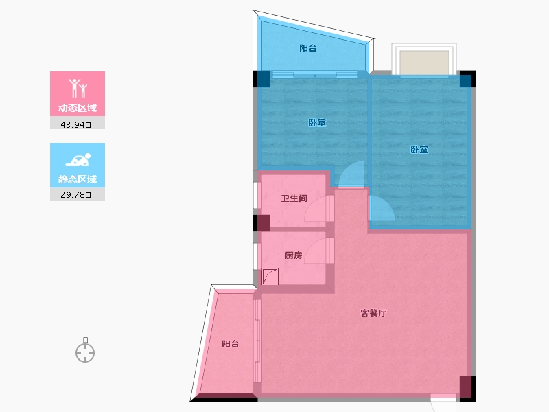 广东省-广州市-富力广场-65.56-户型库-动静分区