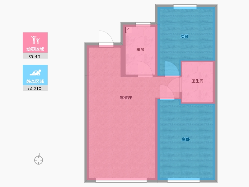 辽宁省-沈阳市-汇置尚都二期-51.84-户型库-动静分区