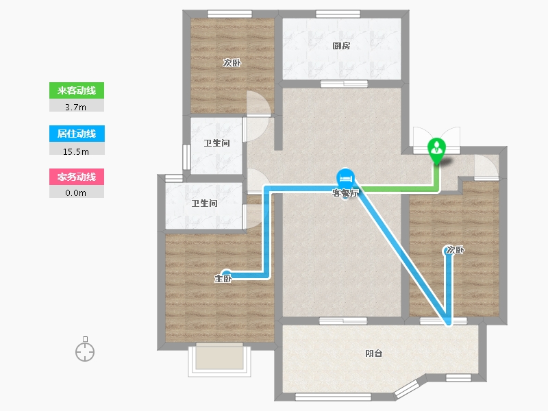 湖北省-荆门市-城控·秀江南-93.42-户型库-动静线