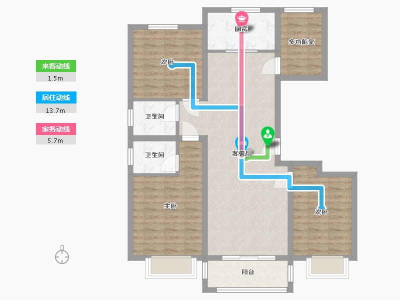 河南省-濮阳市-越秀章园-94.06-户型库-动静线