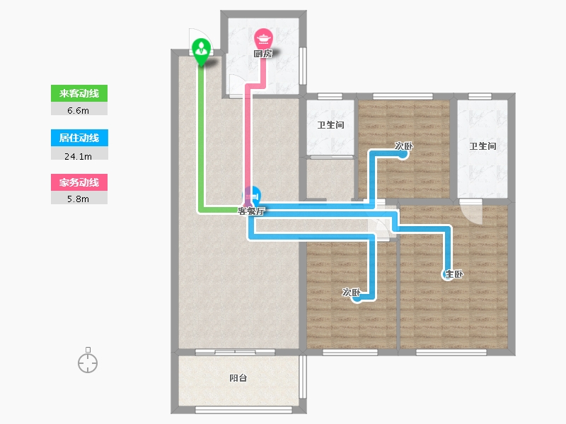 贵州省-黔东南苗族侗族自治州-剑河1号小区-115.00-户型库-动静线