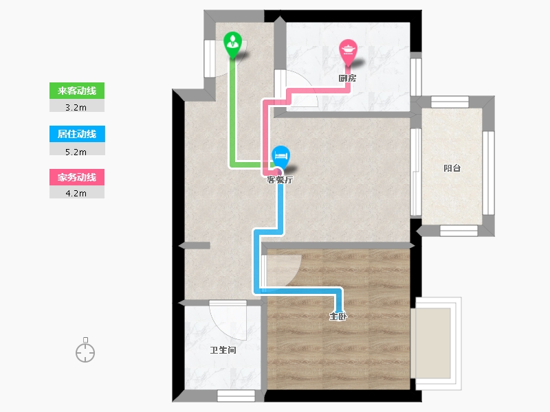 河南省-郑州市-鑫苑国际新城-38.67-户型库-动静线