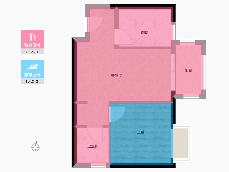 河南省-郑州市-鑫苑国际新城-38.67-户型库-动静分区