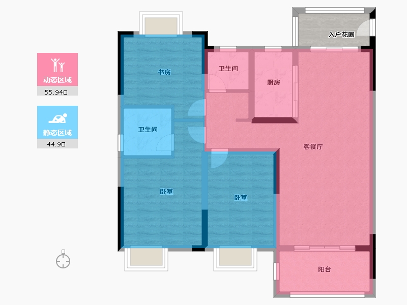 江西省-吉安市-东瑞天誉-95.00-户型库-动静分区