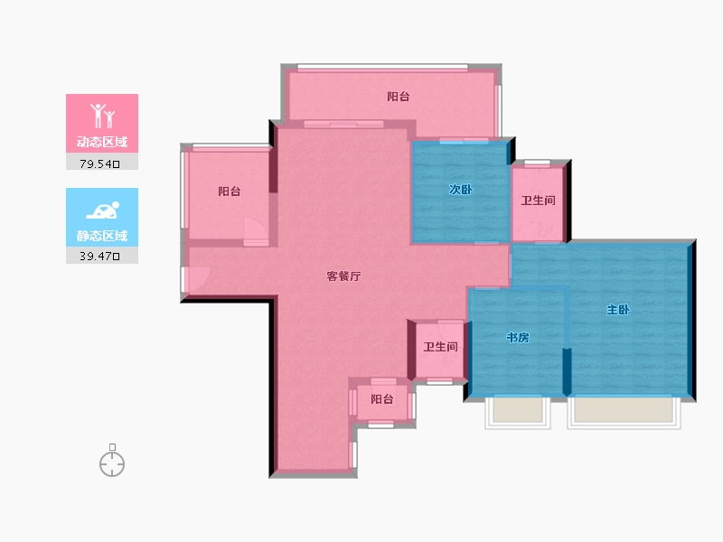 广西壮族自治区-钦州市-松宇・时代城-107.38-户型库-动静分区