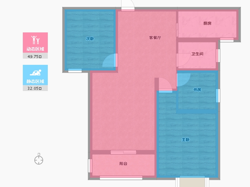 山西省-运城市-逸景花城-72.28-户型库-动静分区