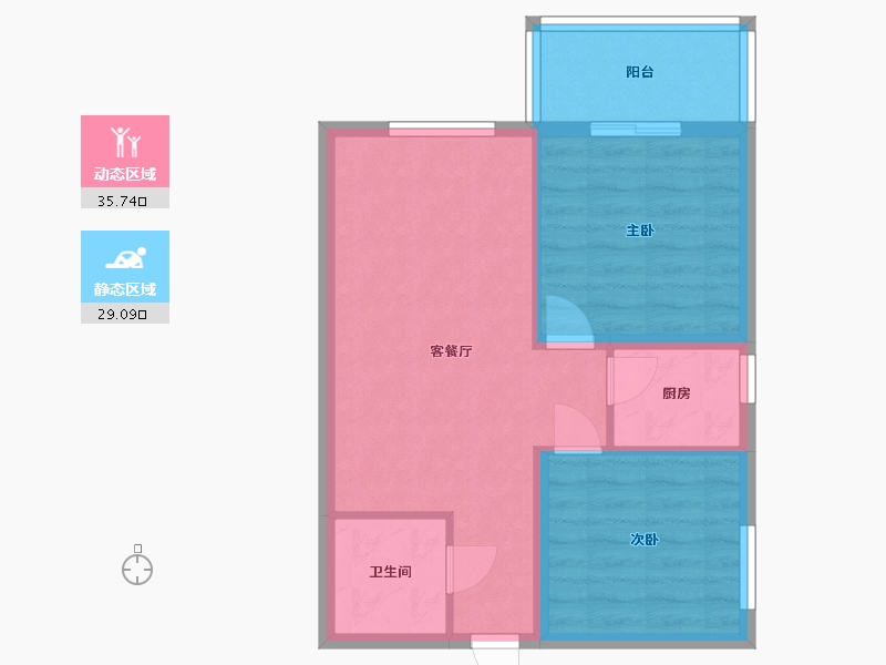 河北省-石家庄市-龙洲新城-58.00-户型库-动静分区