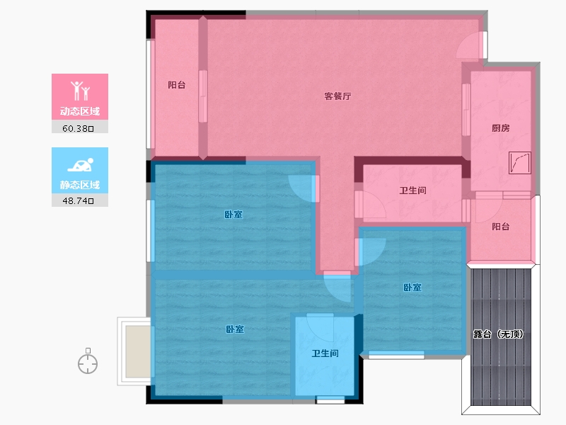 四川省-资阳市-东湖御龙湾-100.00-户型库-动静分区