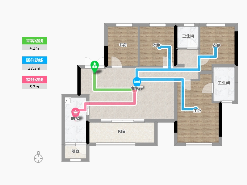 四川省-南充市-金科集美天悦-93.02-户型库-动静线