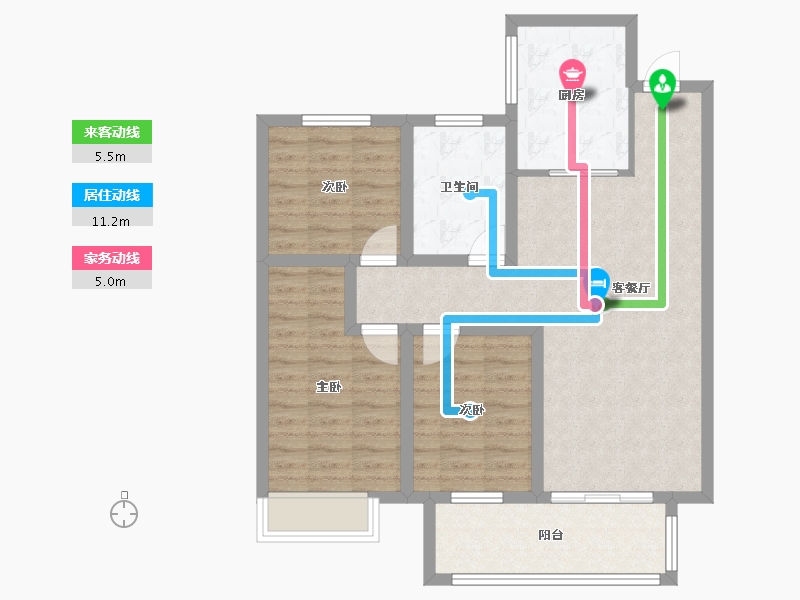 河南省-平顶山市-建业春天里-85.00-户型库-动静线