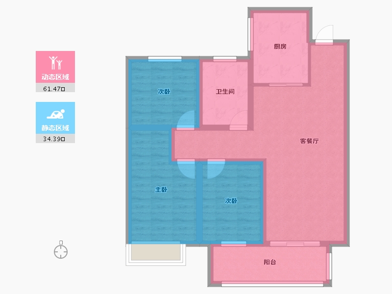 河南省-平顶山市-建业春天里-85.00-户型库-动静分区