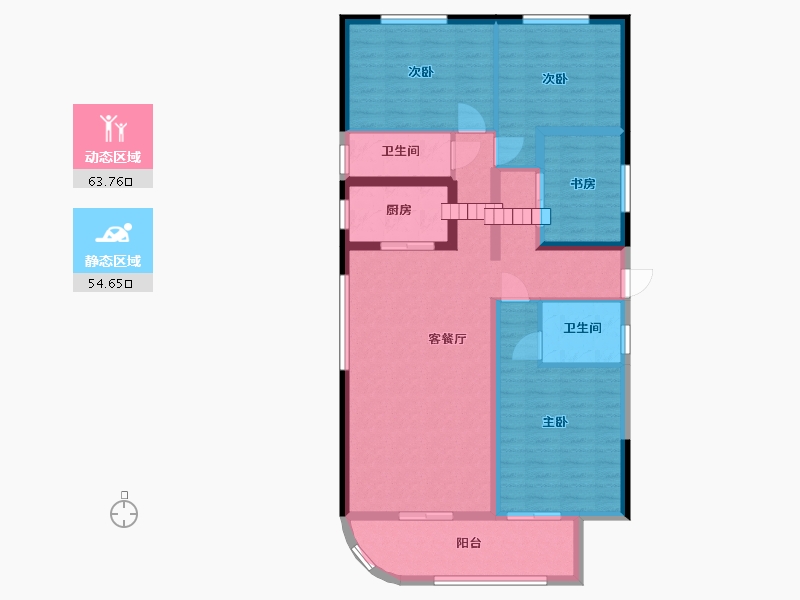 广西壮族自治区-玉林市-绿城中心-185.00-户型库-动静分区