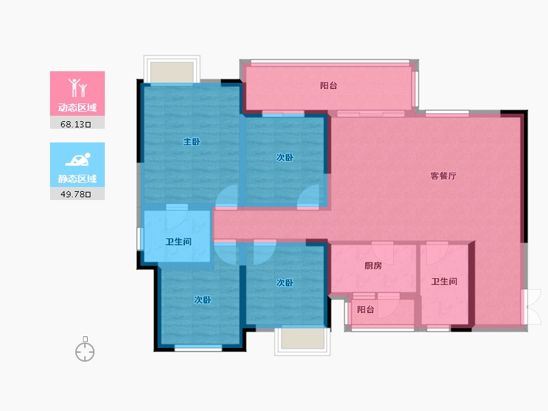 四川省-成都市-川发天府上城-115.00-户型库-动静分区