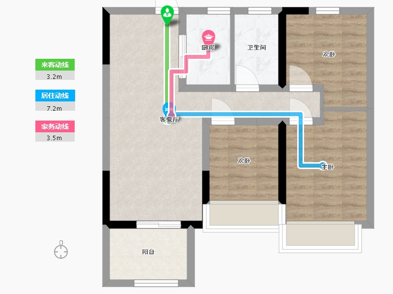 河南省-郑州市-正商智慧城-70.00-户型库-动静线