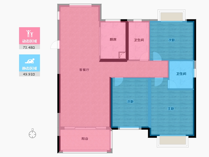 江西省-抚州市-博雅和苑-112.00-户型库-动静分区