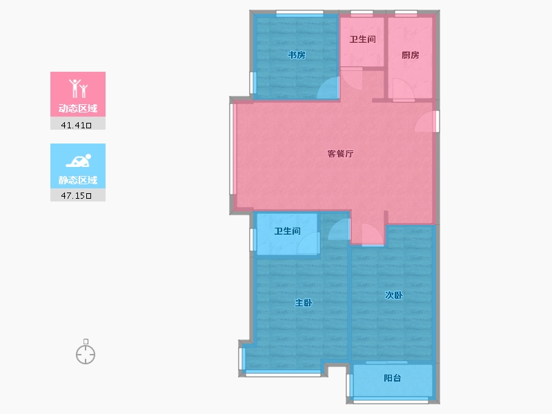 山东省-烟台市-乐橙小区-100.00-户型库-动静分区