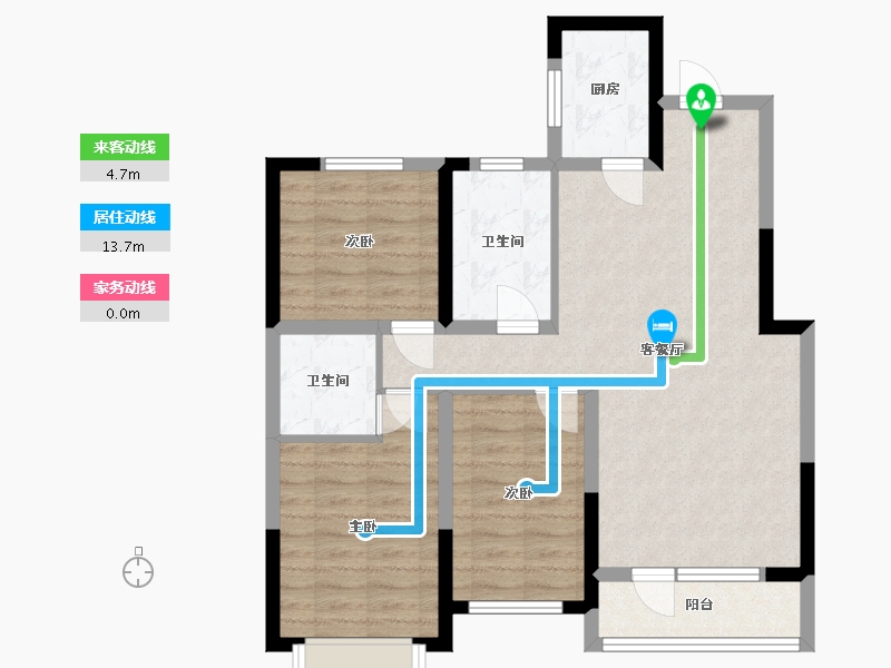 河北省-邢台市-书香苑-90.34-户型库-动静线