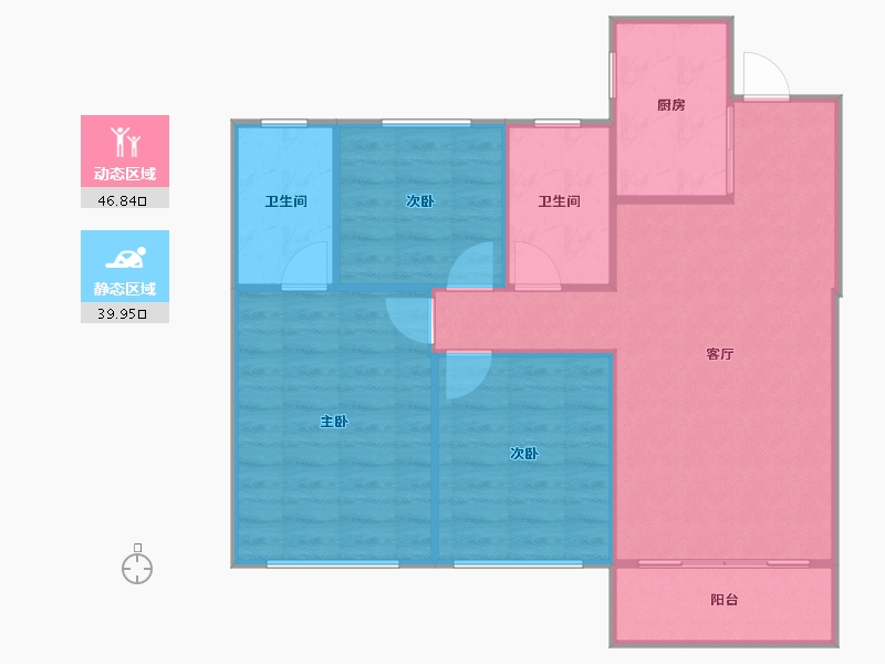 湖北省-武汉市-万科锦棠-80.99-户型库-动静分区