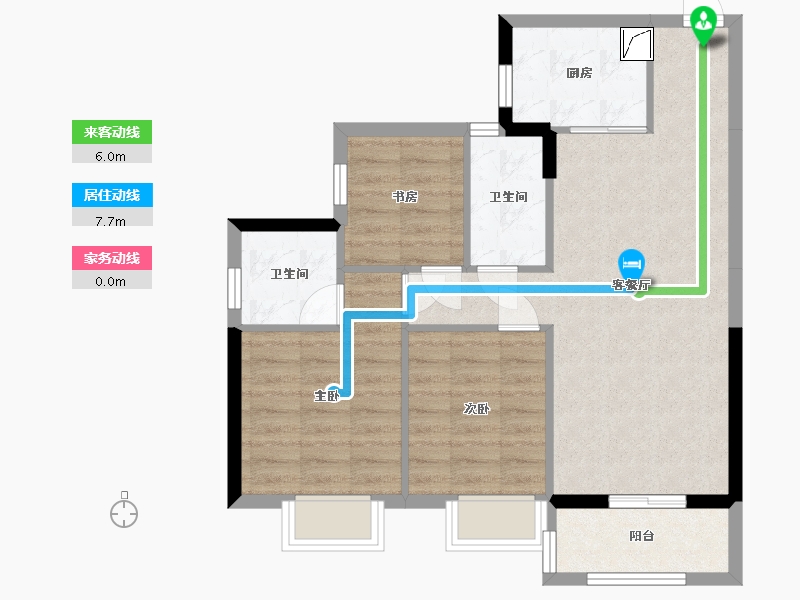 广西壮族自治区-柳州市-祥鹿城-92.00-户型库-动静线