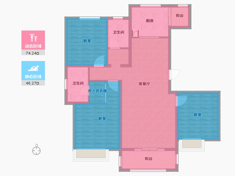 河南省-平顶山市-启德华府-108.00-户型库-动静分区