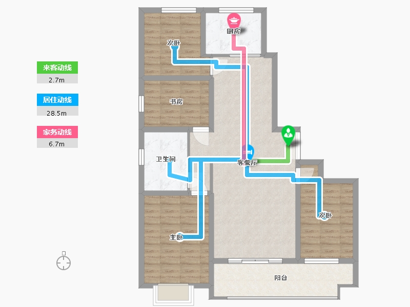 山东省-临沂市-安泰新时代-123.00-户型库-动静线