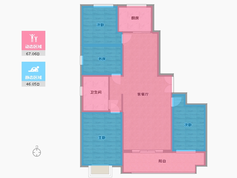 山东省-临沂市-安泰新时代-123.00-户型库-动静分区