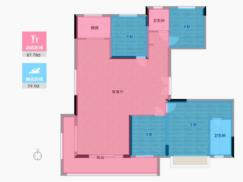 江西省-南昌市-旭辉-131.00-户型库-动静分区