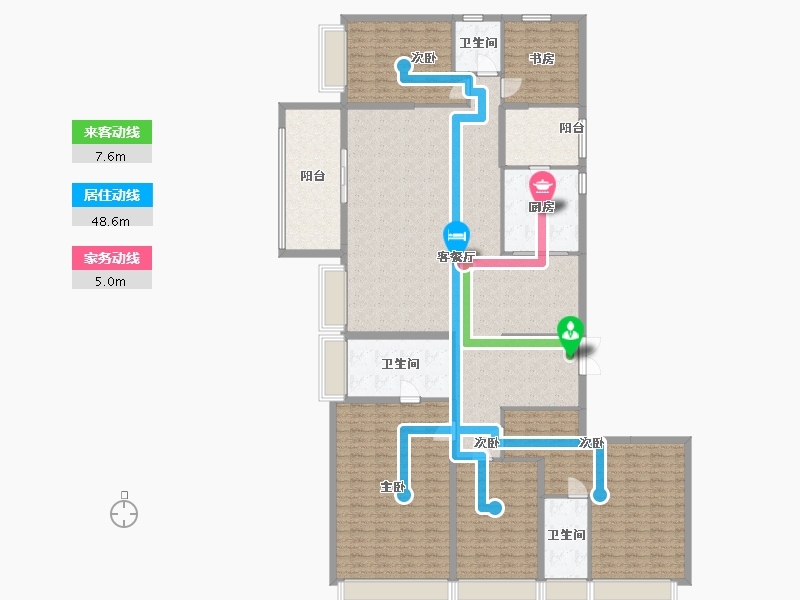 山东省-菏泽市-菏泽碧桂园-225.00-户型库-动静线