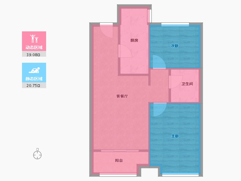 山东省-济南市-保利华庭-60.00-户型库-动静分区