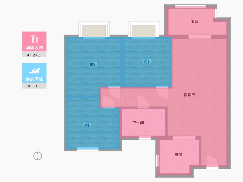 福建省-南平市-建发玺院-69.00-户型库-动静分区