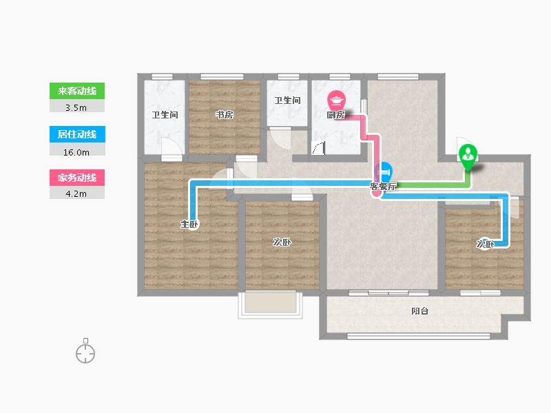 山东省-济南市-劝学里-10.00-户型库-动静线