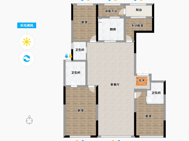 山东省-青岛市-中联和府-170.00-户型库-采光通风