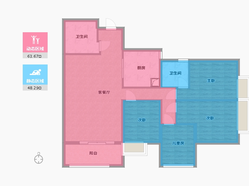 福建省-泉州市-建发珑璟湾-120.00-户型库-动静分区