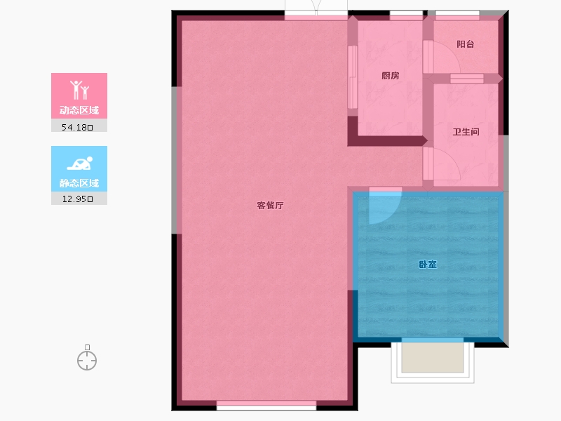 陕西省-安康市-中元北城中央-60.30-户型库-动静分区