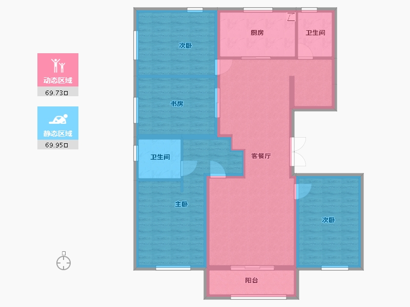 山东省-潍坊市-圣菲漫步-125.91-户型库-动静分区