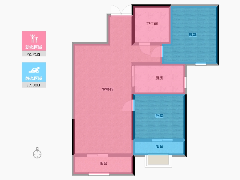 甘肃省-兰州市-天添·幸福港-99.47-户型库-动静分区