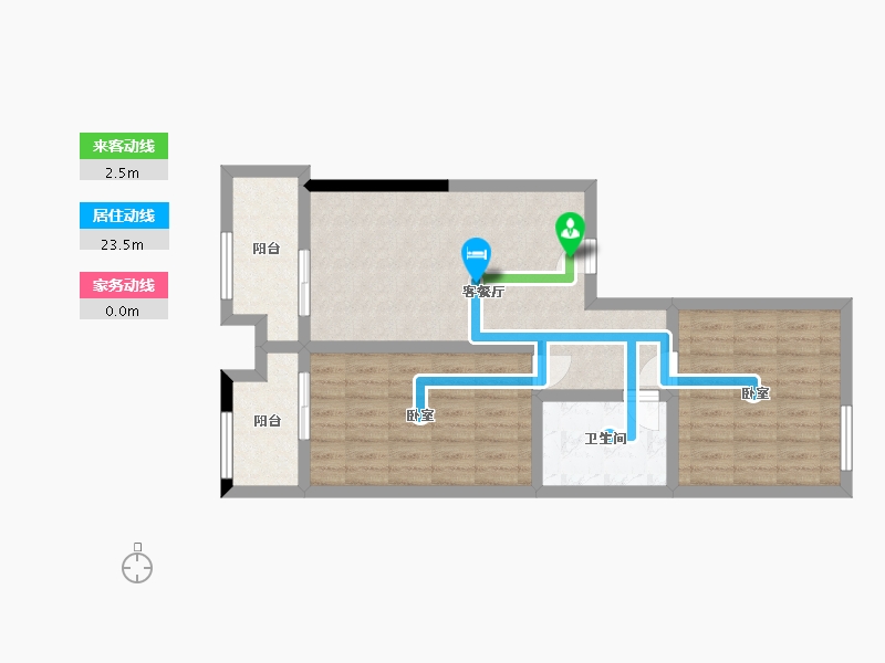 陕西省-渭南市-迎宾大厦-71.30-户型库-动静线