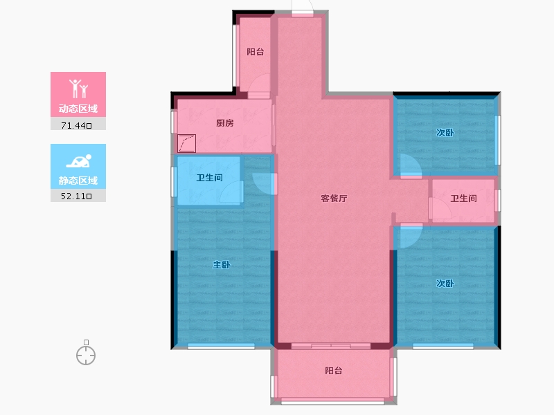 广西壮族自治区-贵港市-盛世悦城-110.68-户型库-动静分区